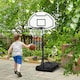 image 2 of HOMCOM Basketball Stand and 94-123cm Height Adjustable Hoo