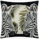 image 1 of Paoletti Leopardis Zebra Woven Multicolour Outdoor Cushion 50 x 50cm Multi