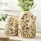 image 1 of Summer Pink Floral Blossom Vase Cream