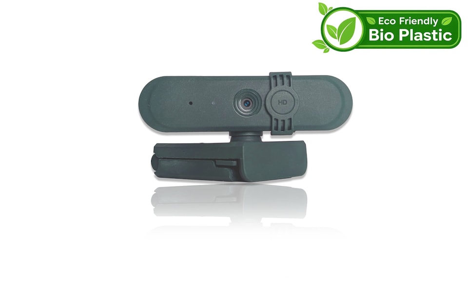 image 1 of Accuratus BIO CAM900 Webcam - Full HD USB Webcam Biodegradable Plant Based Resin Case - Forest Green