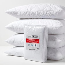 Homescapes Standard Size Quilted Pillow Protector - Pack of 4 White