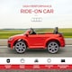 image 5 of HOMCOM 12V Battery Licensed Audi TT RS Ride-On Car w/ Headlight, Red