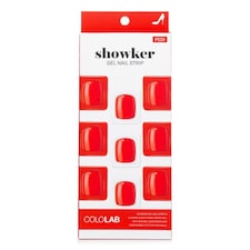 Showker Gel Nail Strip # Cpf504 Real Red - 1pcs