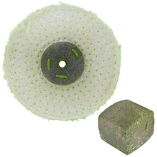 Coarse Sisal Fast Cut Buffing Polishing Mop 4" x 0.5" 1 Row With Compound 250g