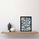 image 2 of Folk Art Flower Line Patterns Pink Bedroom Black Framed Wall Art Print A4