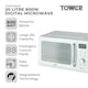 image 4 of 20L 800W Digital Microwave Mirror Door White and Chrome