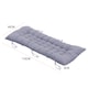 image 7 of Living and Home Thick Chaise Lounge Chair Cushion, Grey-110cm | Grey