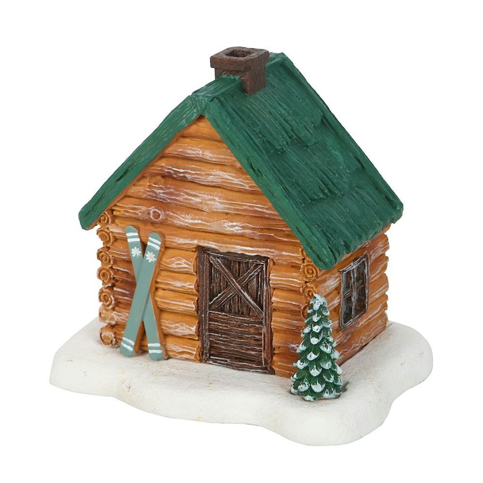 image 1 of Cabin Ski Chalet Incense Cone Holder Multi | Multi