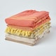 image 6 of Homescapes Cotton Morocco Striped Terracotta Throw - 150 x 200 cm Orange