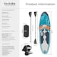 image 6 of 2-in-1 inflatable SUP kayak, with paddle, pump, backpack | Blue | turquoise/orange | 1