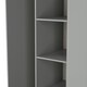 image 5 of Toledo Tall Open Wardrobe in Dusk Grey (Ready Assembled) | Grey | Dusk Grey