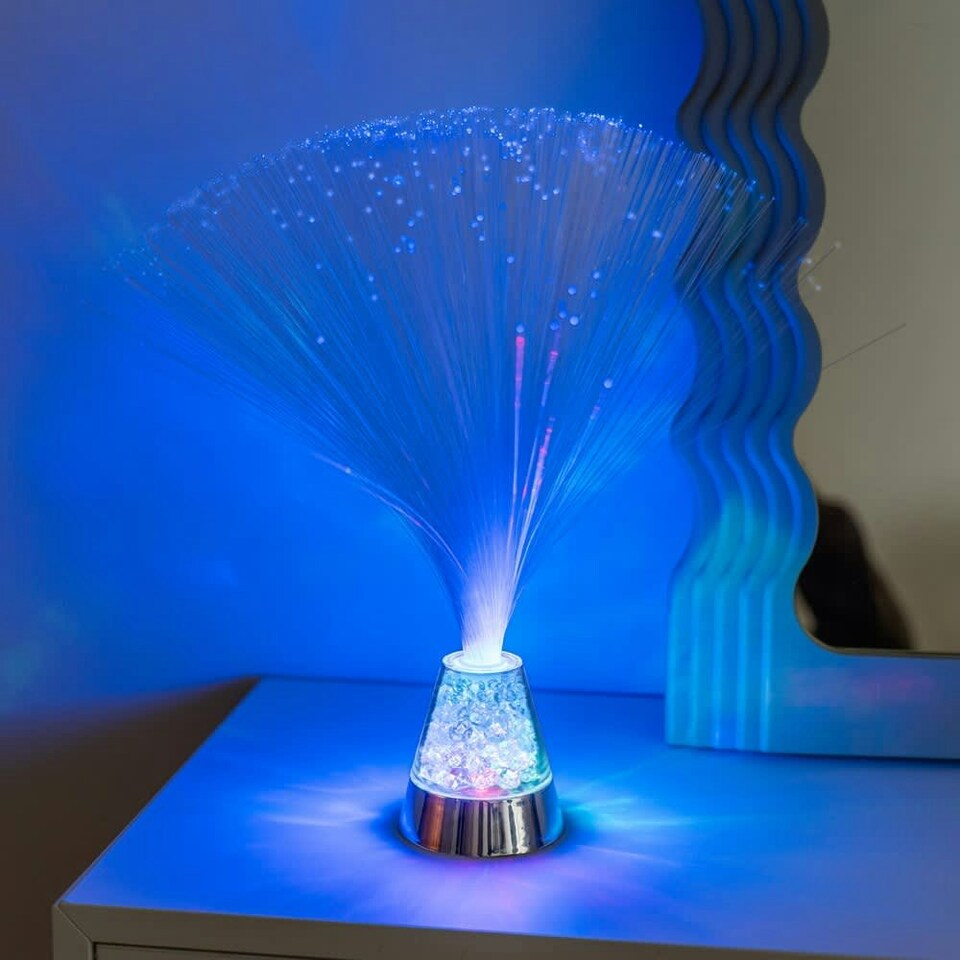 image 1 of ValueLights Fibre optic lamp Fibre optic lamp Clear White Illuminated Decoration and Integrated LED 1W Multicolour Bulb