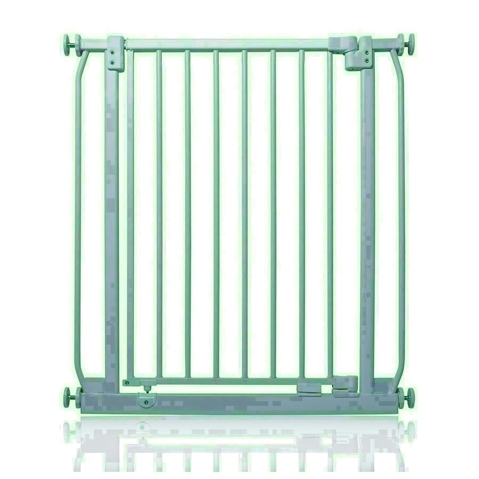 image 1 of Safetots Elite Pressure Narrow Safety Gate, 65.5cm - 74.5cm, Matt Grey, Narrow Pressure Fit Stair Gate