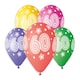image 1 of Assorted Colour Cosmic Stars Age 60 Latex Balloons 33cm / 13 in - Pack of 6