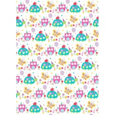 Simon Elvin Childrens Girls 24 Sheets Gift Wraps - White/Pink - One Size