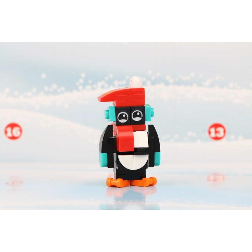 image 1 of Christmas Building Block Novelty Advent Calendar with 24 Assorted Block Kits