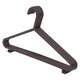image 1 of Ashley Plastic Coat Hangers - Black - Pack of 8