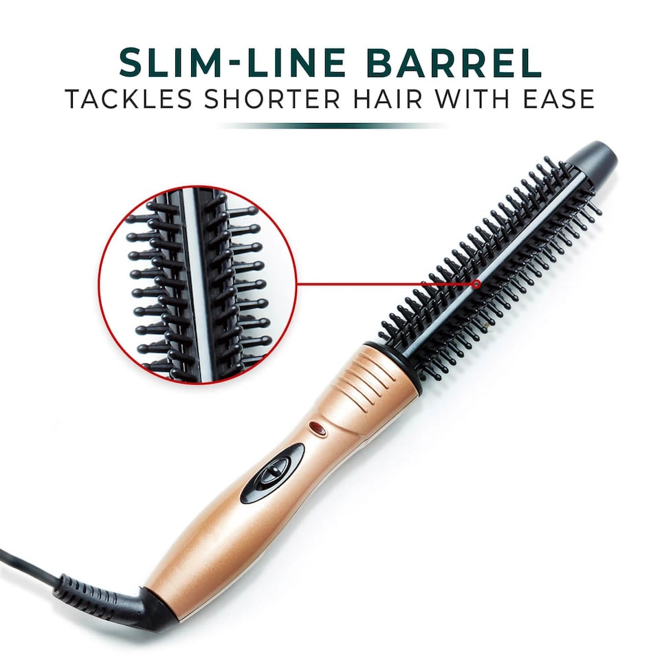 image 1 of Coopers of Stortford Heated Hair Brush Electric Curling Styling Brush