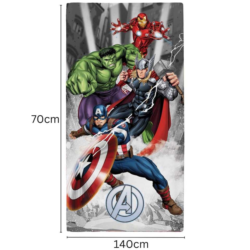 image 1 of Avengers Action Towel 70x140cm