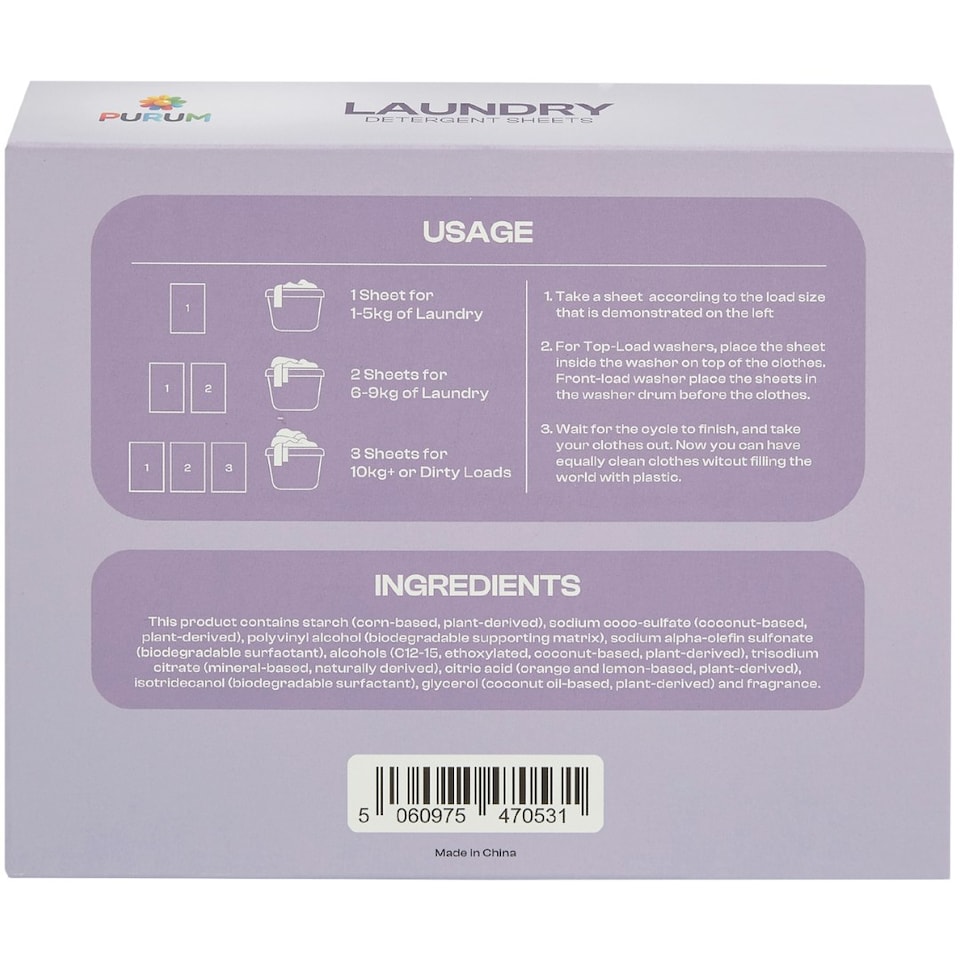 image 1 of Pack of 30 Scented Laundry Detergent Sheets