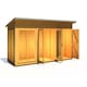 image 3 of Lela 12x4 Summerhouse including Storage - L162.1 x W371.4 x H229.9 cm Brown