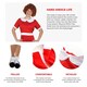 image 2 of Orphan Girl Costume, Wig & Socks Red | XL
