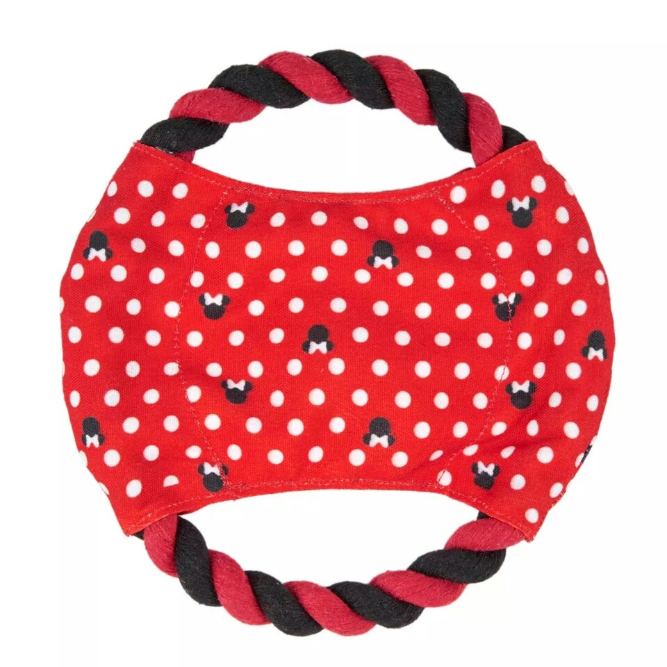 image 1 of Minnie Mouse Rope Frisbee Dog Toy