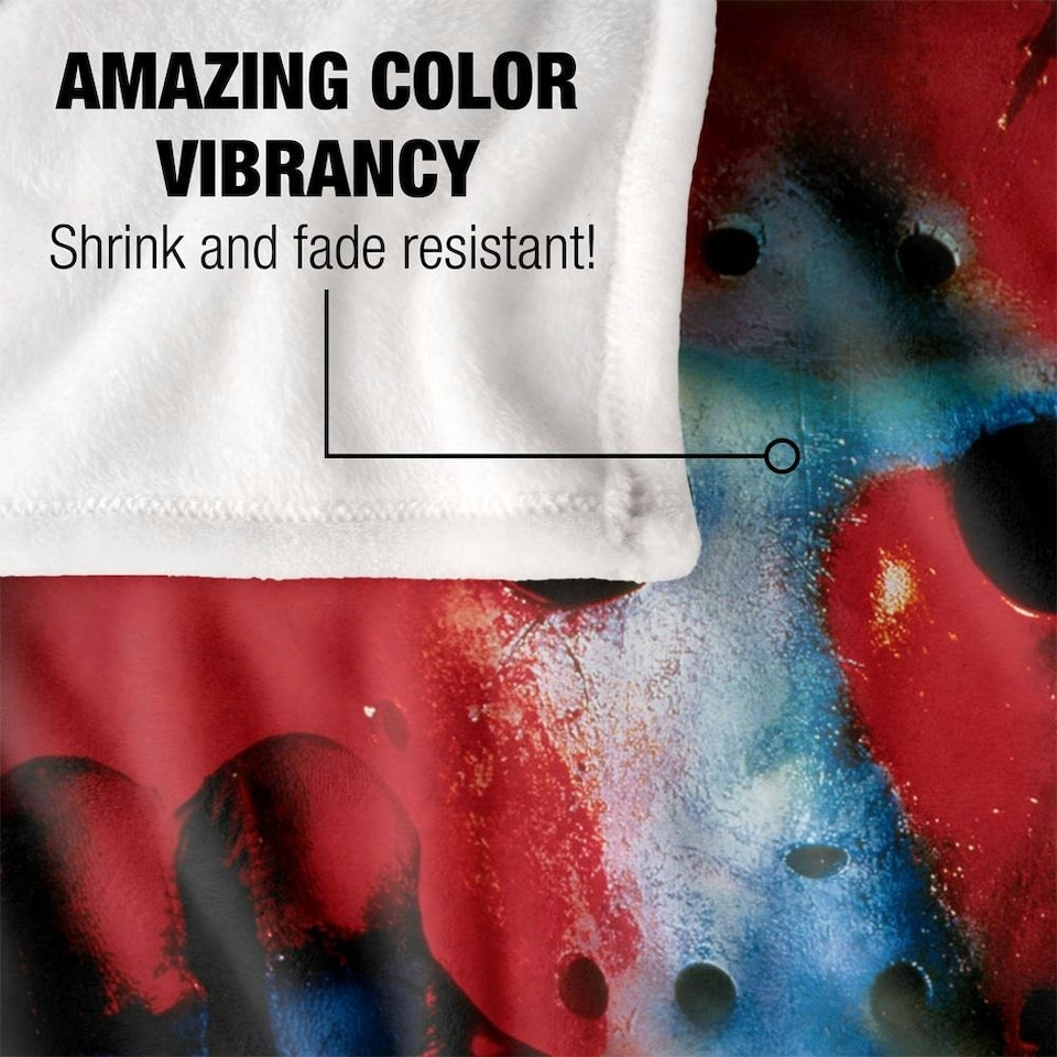 image 1 of Friday The 13th Part VIII Poster Blanket - Multicoloured - One Size
