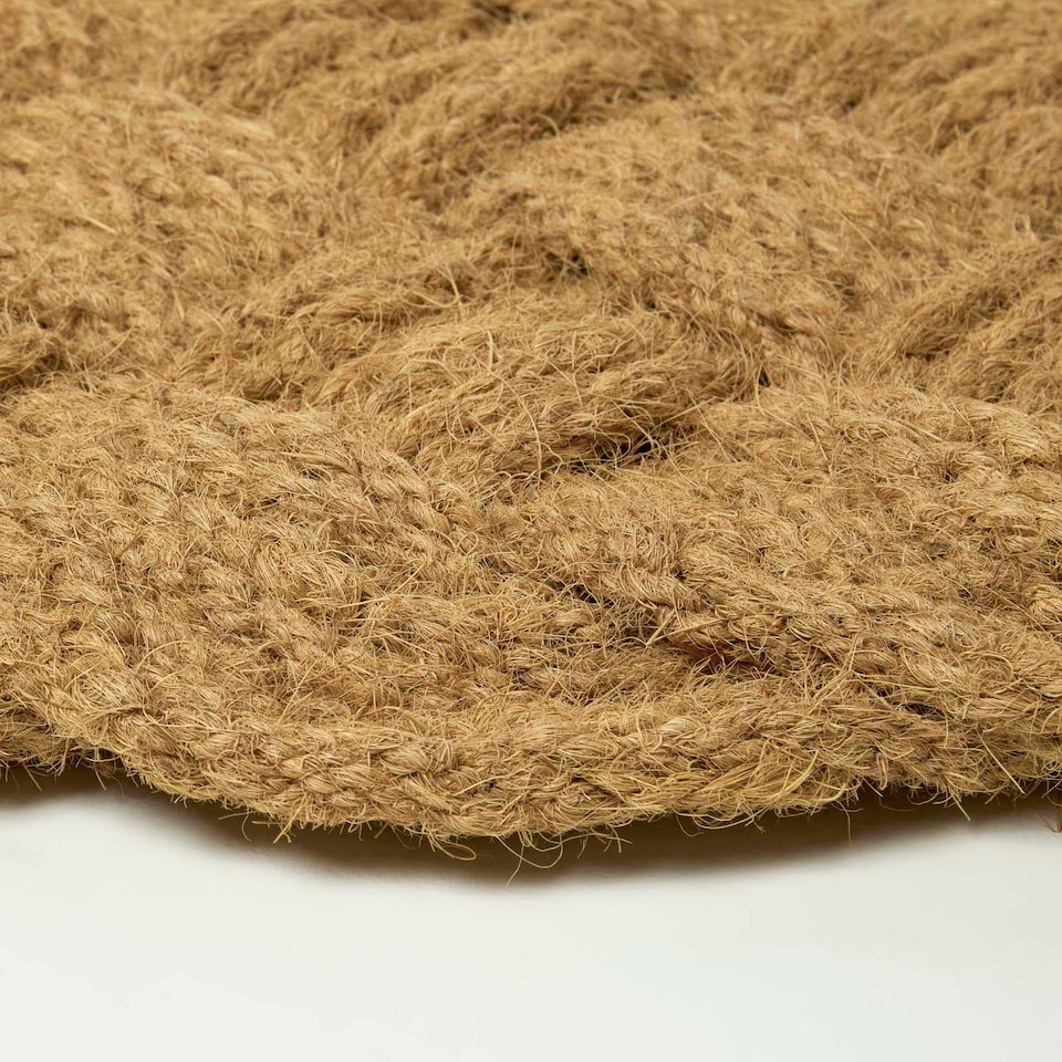 image 1 of Homescapes Knotted Coir Doormat - 75 x 45 cm