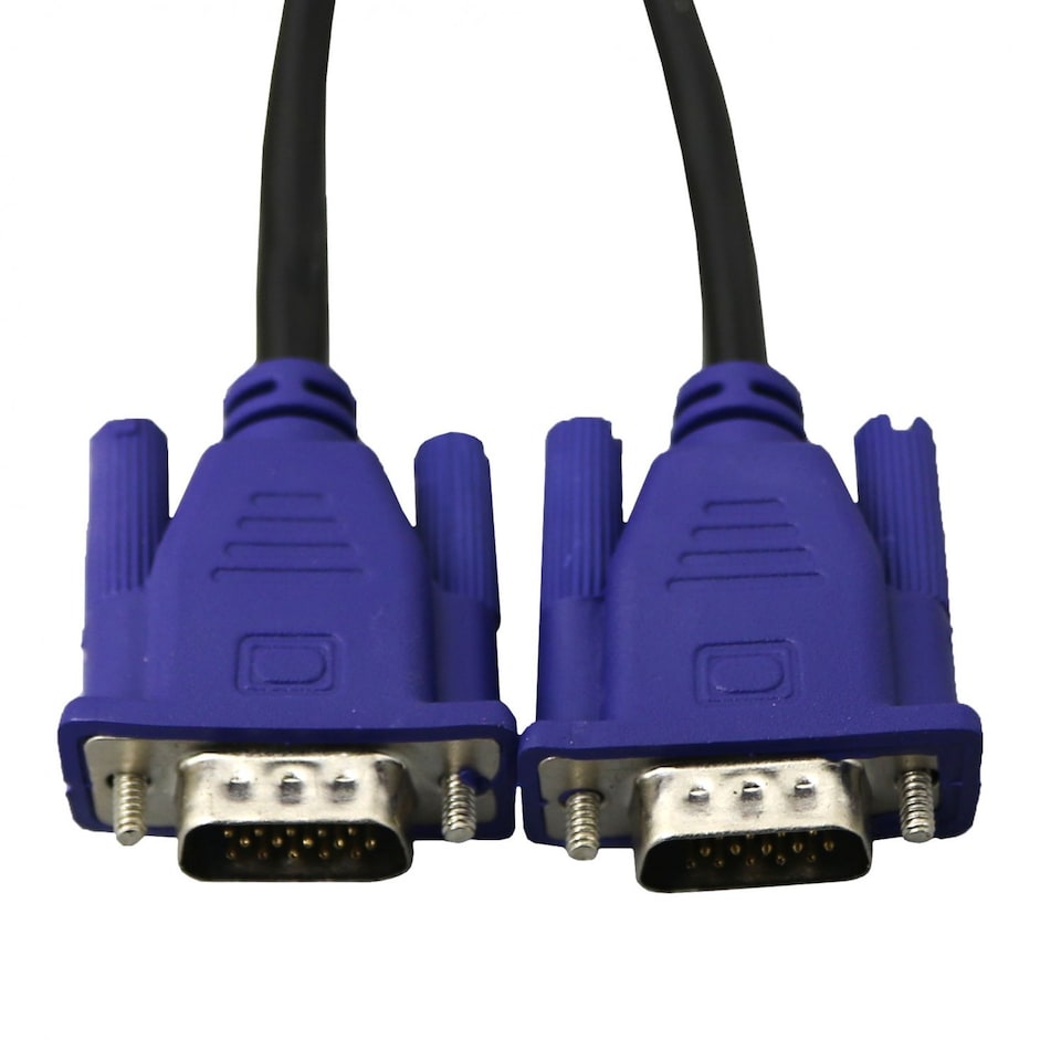 image 1 of 1.5m VGA 15pin Male to Male PC Monitor TV Projector Cable Lead