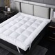 image 8 of Ezysleep 4 Inch Thick Super Soft Microfibre Mattress Topper Deep Fill Comfort | White