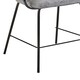 image 5 of Tamzin Grey Faux Leather Bar Chair Grey