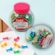image 2 of Tub of 200 Assorted Colour Push Pins 25mm