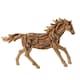 image 3 of Naturecraft Resin Driftwood Collection Running Horse Figurine Brown