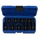 image 1 of 9pc Impacted Male Deep Spline Triple Square Socket Set 1/2" Drive M5 - M18