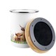image 4 of Highland Cow & Calf Food Waste Caddy - Enamel 2L Kitchen Compost Bin