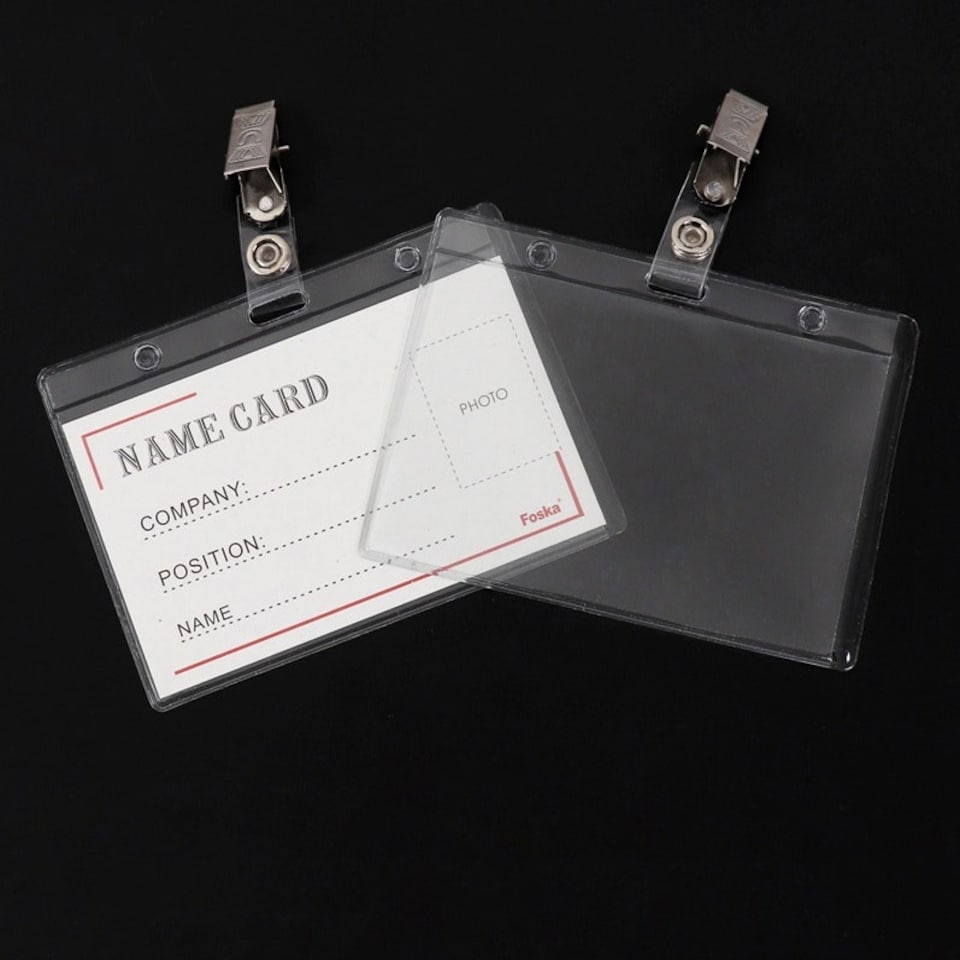 image 1 of Box of 100 Name Badges -110x80mm
