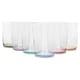 image 1 of LAV Bodega Highball Glasses - 520ml - Colour Base - Pack of 6 Multi