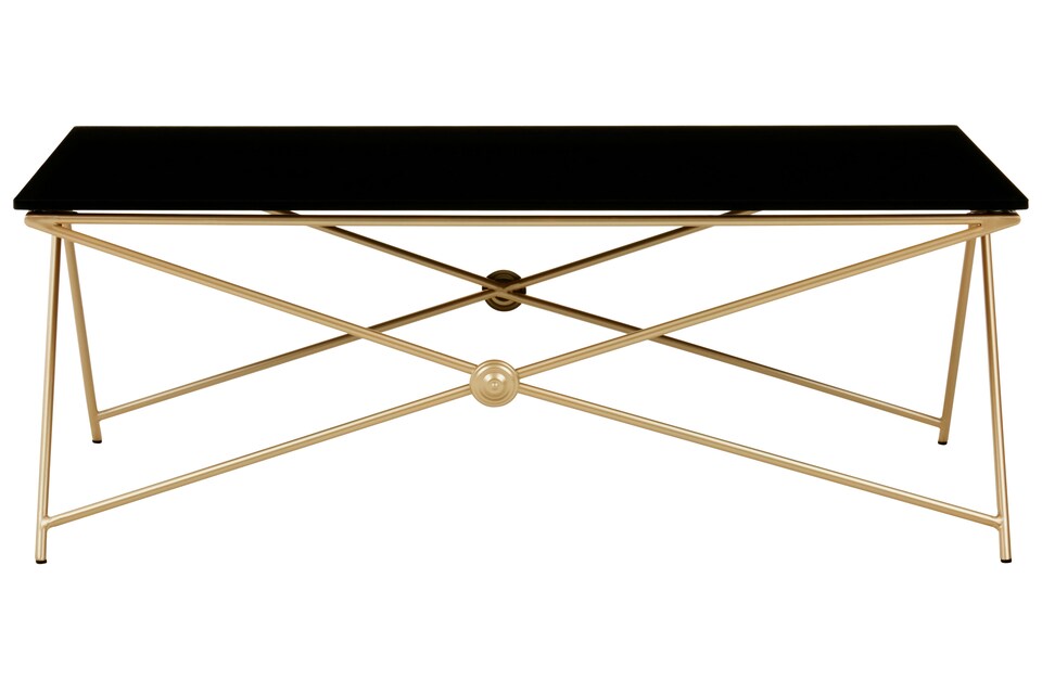 image 1 of Interiors by Premier Durable Gold Finish Coffee Table, Sturdy Display Coffee Table, Easily Maintained Decorative Coffee Table | Gold