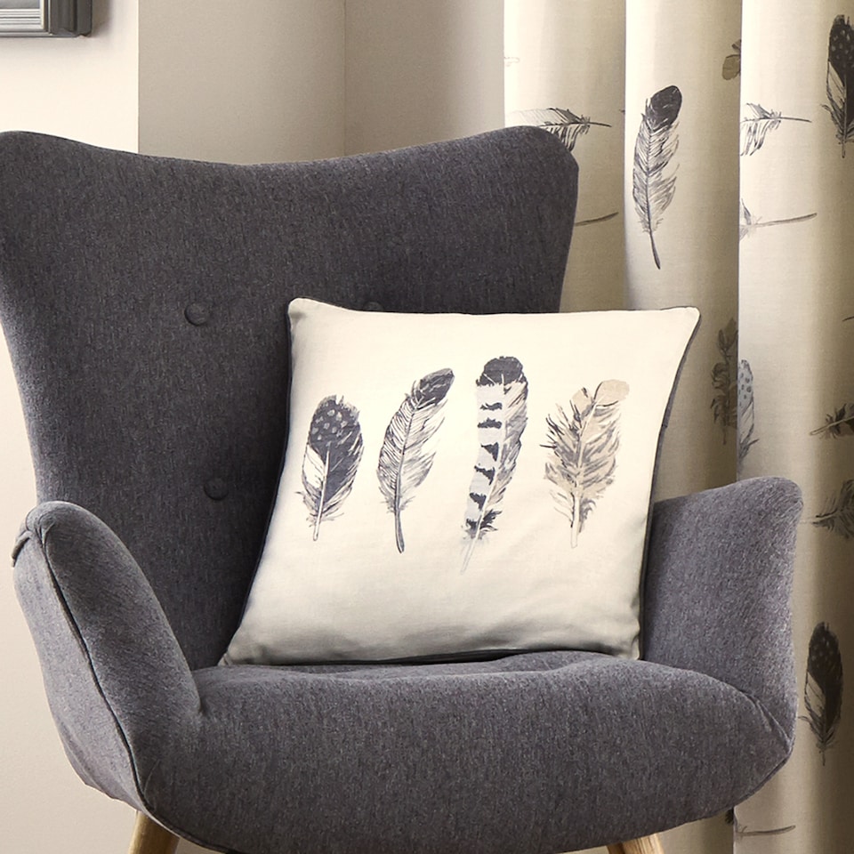 image 1 of Fusion Idaho Filled Cushion Charcoal