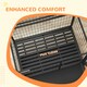 image 6 of PawHut 43" Heavy Duty Dog Crate on Wheels w/ Bowl Holder, Removable Tray
