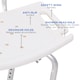 image 3 of HOMCOM Bath Chair Shower Stool Safety Seat Bathroom Adjustable Positions Elderly Aids