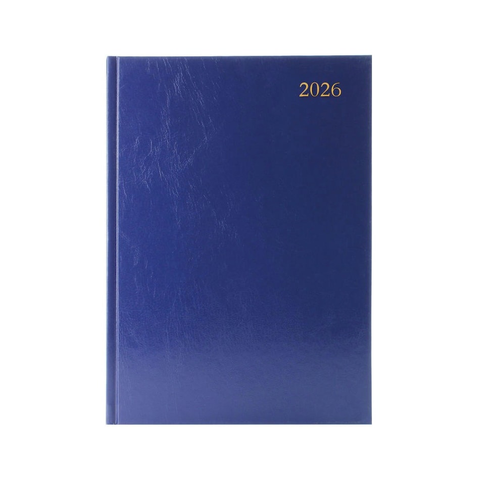 Janrax 2026 A4 Day Per Page Blue Appointments Diary kfa41abu26