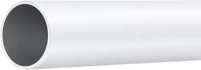 Lister Cartwright 19mm White Extendable CurtainPole 120-210cm - Metal Curtain Pole Rod for Windows