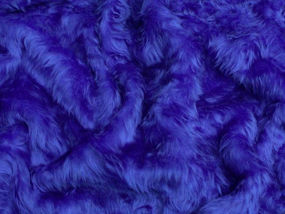 Minerva Core Range Blue Short Pile Faux Fur Fabric for Dressmaking, Toy Making, 150cm / 59" Wide - per metre