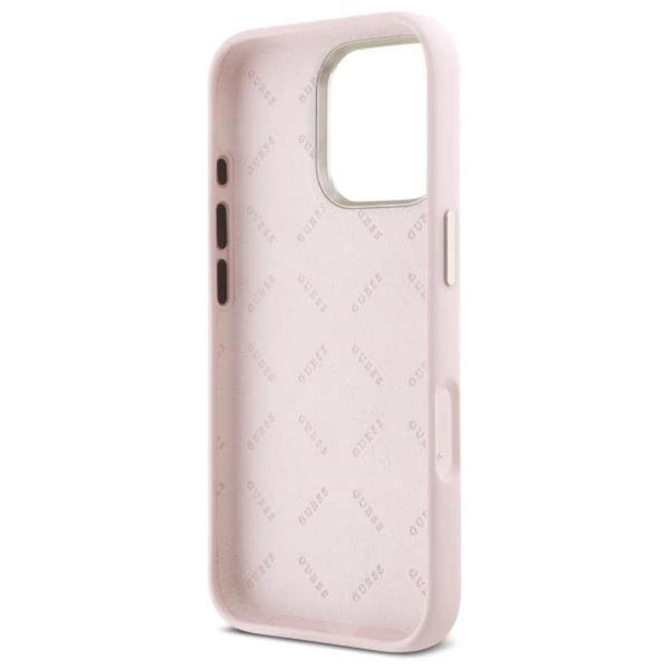 Guess Custodia In Silicone Per IPhone 13 Pro (6,1'') – Con MagSafe – Rosa Chiaro – GUHCSA22PCU4GLPI