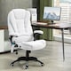 image 2 of Vinsetto Office Chair w/ Heating Massage Points Relaxing Reclining Cream White