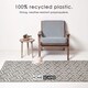 image 2 of Homescapes Outdoor Rug Luxury Waterproof Reversible Recycled, For Garden, Luna Geometric Grey | 150 x 240 cm