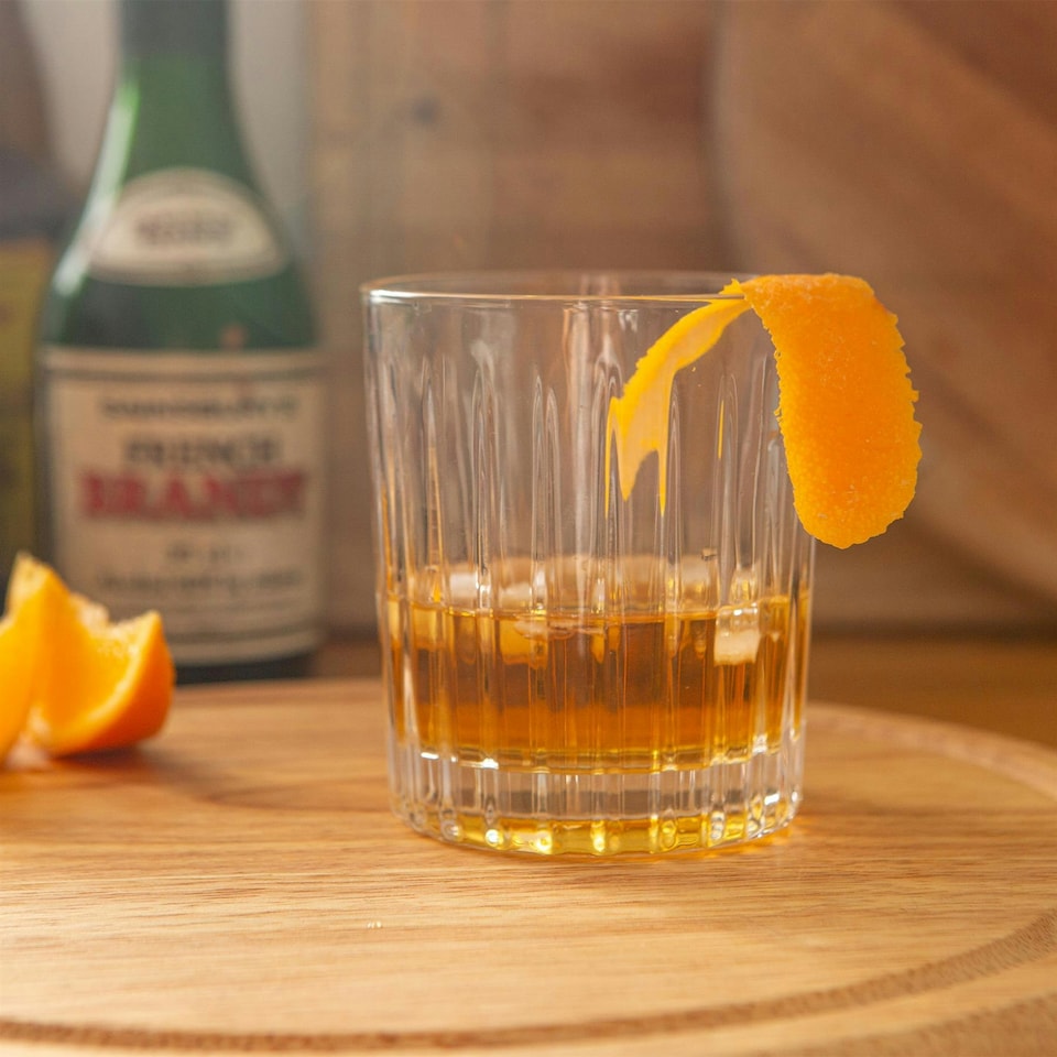 image 1 of Rink Drink Fluted Whisky Glasses - 310ml - Pack of 6 Clear