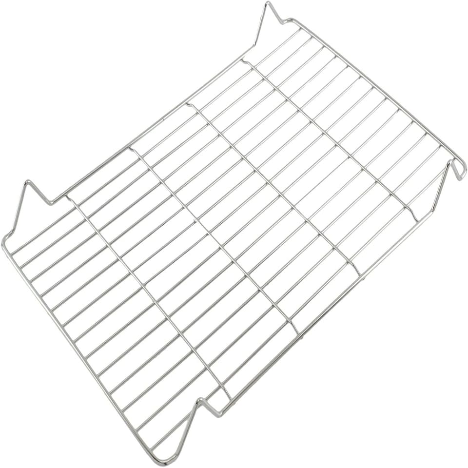 image 1 of SPARES2GO Small Grill Pan Rack Insert Tray compatible with Hotpoint Oven Cookers (335mm x 225mm)